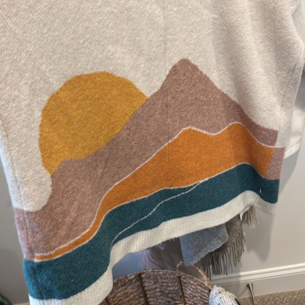 Colorblock Open Front Cardigan Sweater - Picture 4 of 4